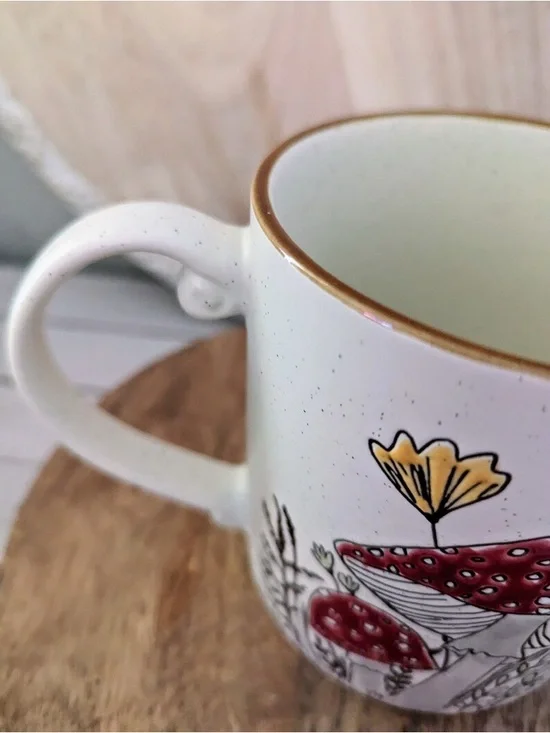 4 Mushroom Cottagecore Mugs | Spectrum Designz | Rustic Farmhouse Coffee Cups - Picture 12 of 16
